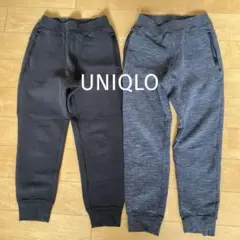 ユニクロ　ドライスウェットパンツ　2点セット　130㎝　ジャージ　長ズボン　黒
