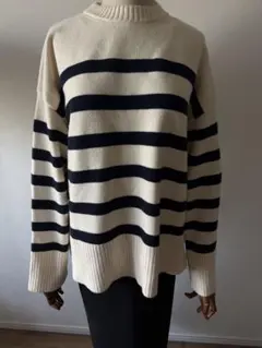 ZARA ストライプ 長袖ニット