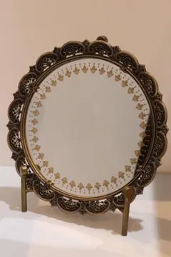 バロックミラー レトロな壁掛け鏡 カガミ 未使用 大きさ38センチ