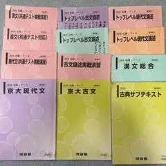【京大合格】河合塾 大学テキスト 国語 現代文・古文・漢文