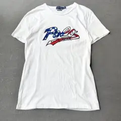 Polo Ralph Lauren ロゴアメリカ国旗 白 Tシャツ