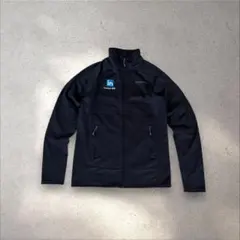 patagonia パタゴニア　R1 フルジップ　ジャケット　企業ロゴ　ブラック