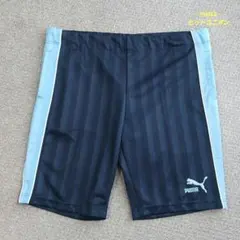 PUMA ストライプショートパンツ ネイビー　ヒットユニオン