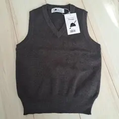 【新品タグ付】FIVE TO TWENTY グレーベスト綿100%　入園卒園