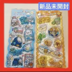 【新品未使用】シール　2種　ウォーターインシール　人気　のみかけくん　なっとう