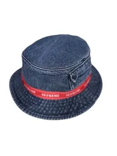 美品 Supreme Outline Crusher Denim デニム ハット - メルカリ