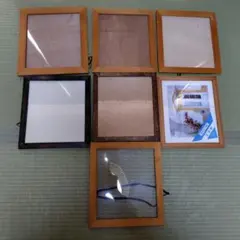 木製額縁 8枚セット　色紙用6＋写真用1