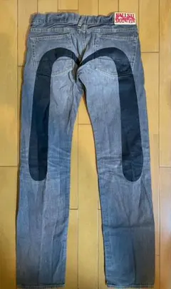 EVISU エビス　 グレー ストレートデニムパンツ28サイズ カモメのサムネイル