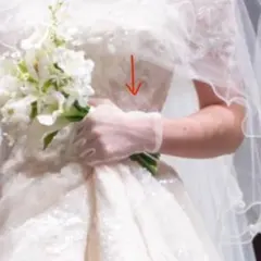 ブライダル　ショート　グローブ　女性用　シンプル　結婚式　ウェディング