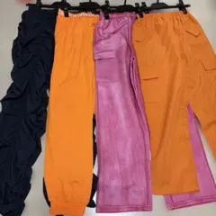ダンス　ヒップホップ　カーゴパンツ　ロングパンツ まとめ売り　4枚