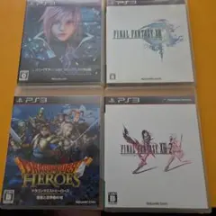 PS3 ソフト 4本セット ファイナルファンタジー ドラゴンクエストヒーローズ
