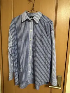 zara シャツ　ブルー