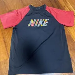 NIKE DRI-FIT ラグランTシャツ 黒/赤