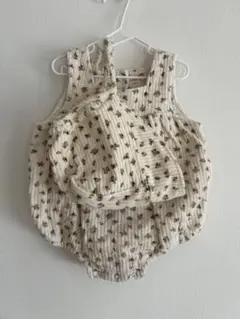 ボンネット ロンパース