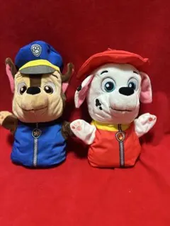 パウ・パトロール　パペット　チェイス&マーシャル2点セット