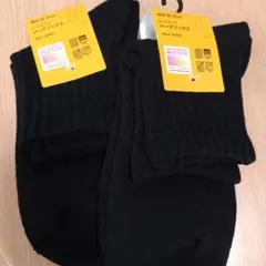 ユニクロ HEATTECH ハーフソックス 黒 25-27cm