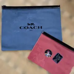 COACH 1941 エナメルフラットポーチ 2点セット