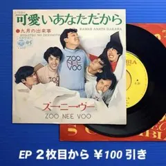 ズー・ニー・ヴー 激レアシングル EP 「ひとりの悲しみ」 見本盤