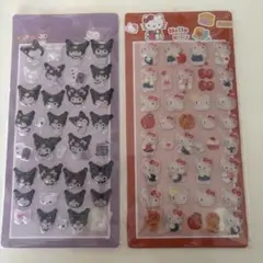 クロミとハローキティ ボンボンドロップシールセット