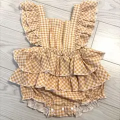 ベビーワンピース　ロンパース　エプロンタイプのサムネイル