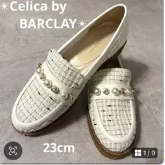 『新品・未使用』✨Celica by BARCLAY✨ローファー　ホワイト　23のサムネイル