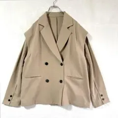 【SENSE OF PLACE】2ウェイ オーバーサイズ テーラードジャケット