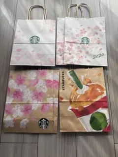 スターバックス　紙袋　ショッパー　アメリカンチェリーパイ　さくら