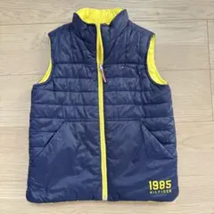 HILFIGER 1985 中綿ベスト 120cm ネイビー/イエロー