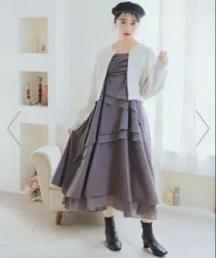 WILLSELECTION ティアードギャザーキャミワンピース