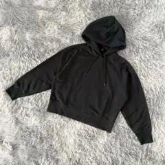 『UNIQLO』ユニクロ　スウェットプルパーカー　長袖　ラグランスリーブ　(S)