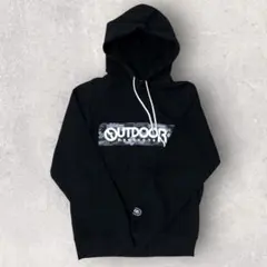OUTDOOR PRODUCTS パーカー 黒 M 裏起毛 春 古着