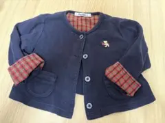 familiar ネイビー カーディガン