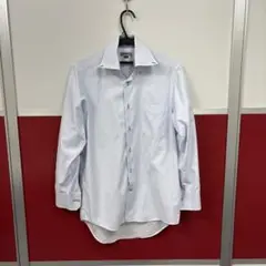 ライトブルー ストライプ 長袖シャツ