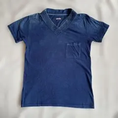 KAPITAL キャピタル インディゴ染め Vネック Tシャツ
