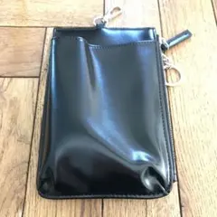 未使用 ローリーズファーム スマホホルダー ミニポシェット ブラック