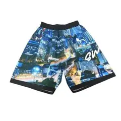 Skill elements half pants 都市夜景プリント S