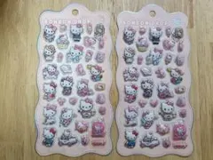 ハローキティ ボンボンドロップ ぷっくり シール 2枚セット