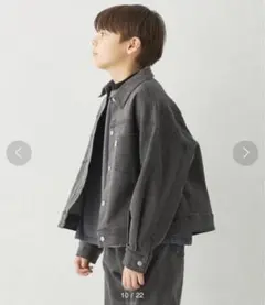 green label relaxing ストレッチ デニムブルゾン キッズ