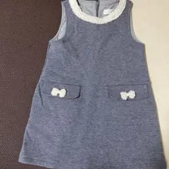 bat plant ノースリーブワンピース 110サイズ グレー