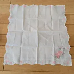NINA RICCI ハンカチ 花柄 刺繍