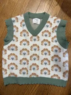 ZARA 花柄ニットセーター 8-10歳用 140