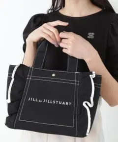 JILL by JILLSTUART フリルトートバッグ ブラックのサムネイル
