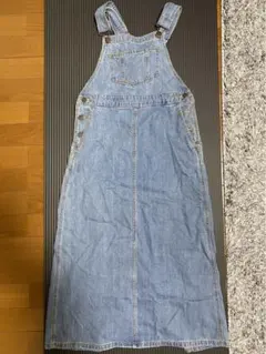 ライトブルーデニムオーバーオール