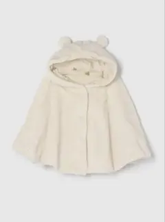 ボア くまさんポンチョ (ベビー) GAP ホワイト
