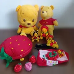 初代フルーツプーさん いちご＆メロン ぬいぐるみ 2体セット 