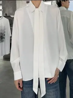 【ALUDE SELECT】collar necktie shirt