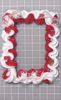 硬質ケース ホイップデコ B8 レッド リボン