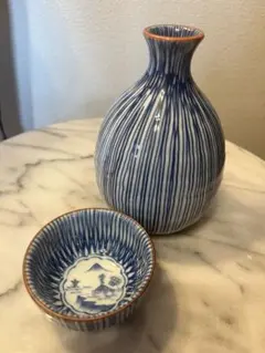 徳利＆お猪口　陶器セット　2点