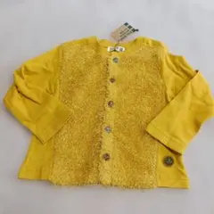 値下げ 新品 ラグマート マスタードカーディガン 110