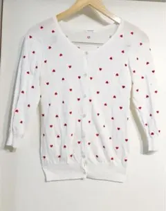 春 ハートのカーディガン